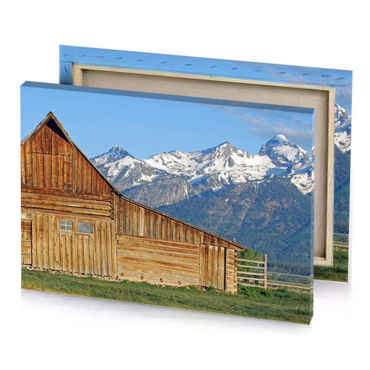 a wooden barn copper canvas
