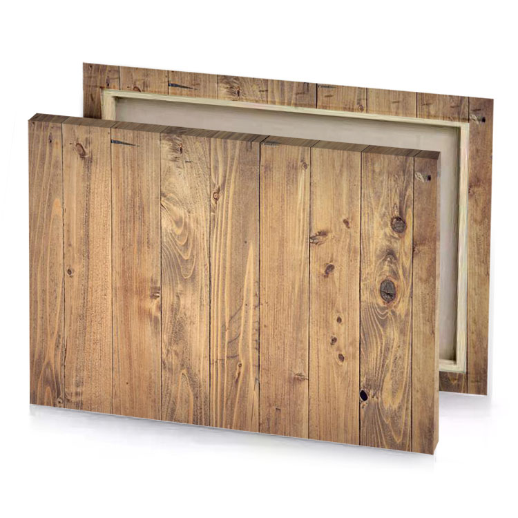 a wooden wall with brown wood texture camouflage green canvas