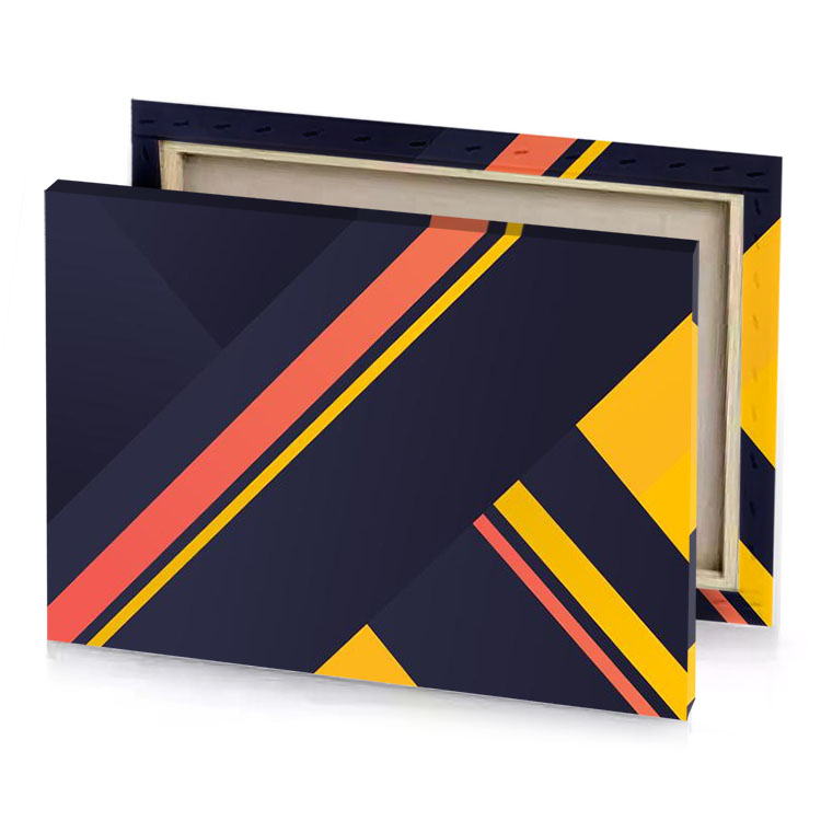 a yellow and black background with diagonal pattern sunset orange canvas