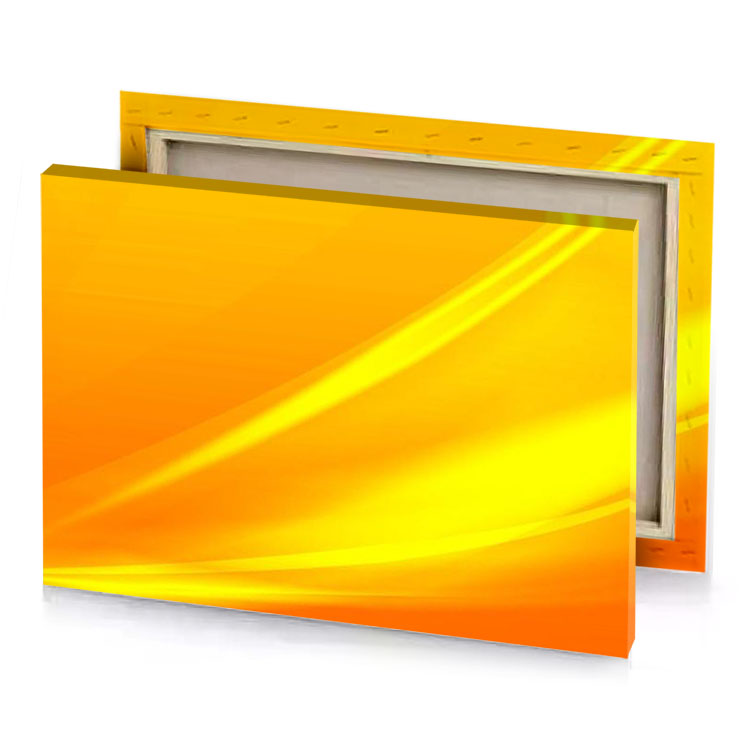 a yellow background with smooth curve canary canvas