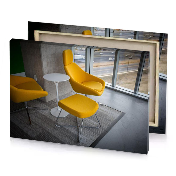 a yellow chair golden rod canvas