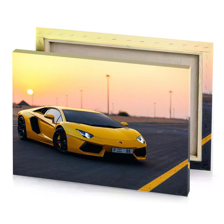 a yellow lamb taupe canvas