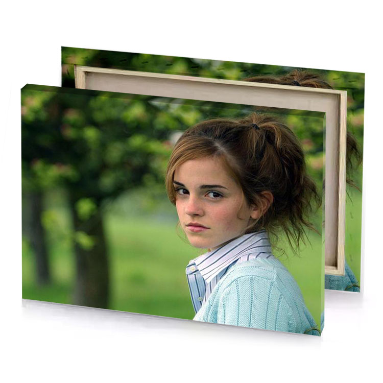 a young girl leaning against tree bistre canvas