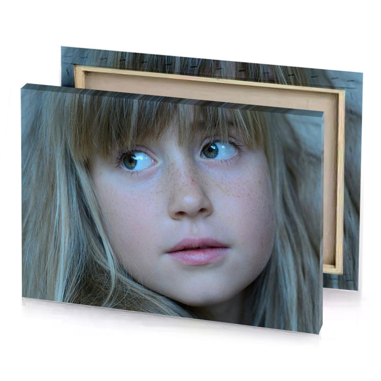 a young girl with frng hair and charcoal canvas