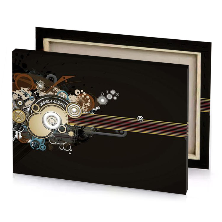 abstract background with a black and gold stripe silver canvas