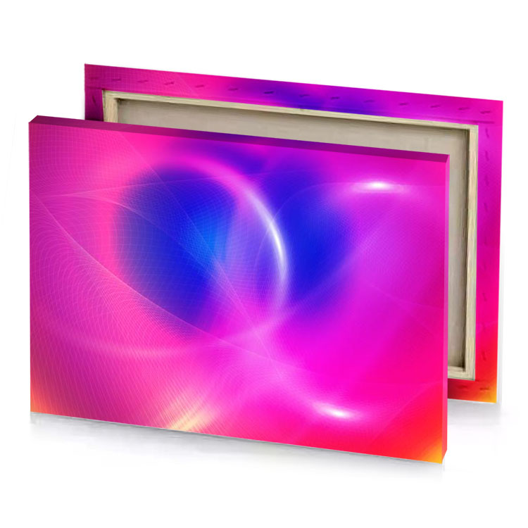 abstract background with a heart shape iris canvas