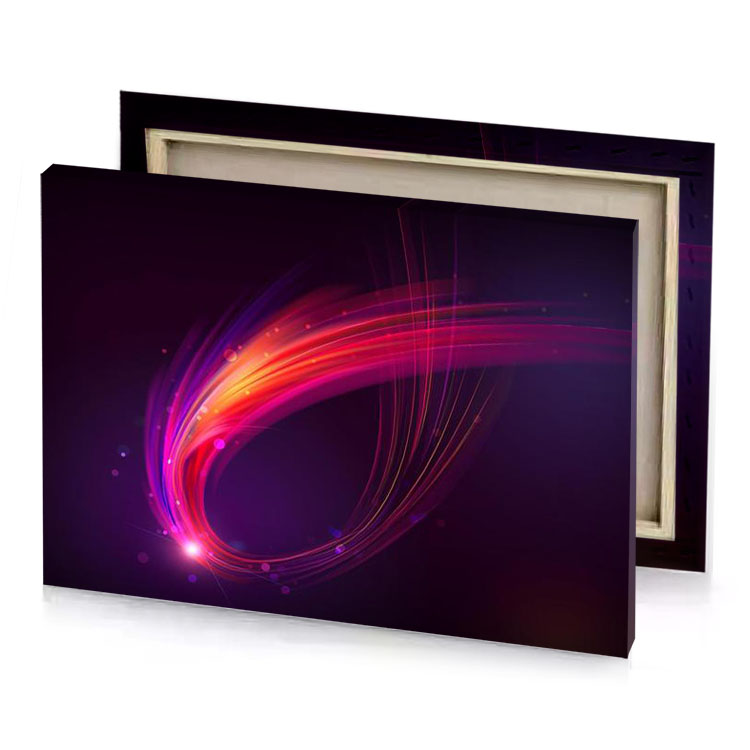 abstract background with colorful lines and circles crimson canvas
