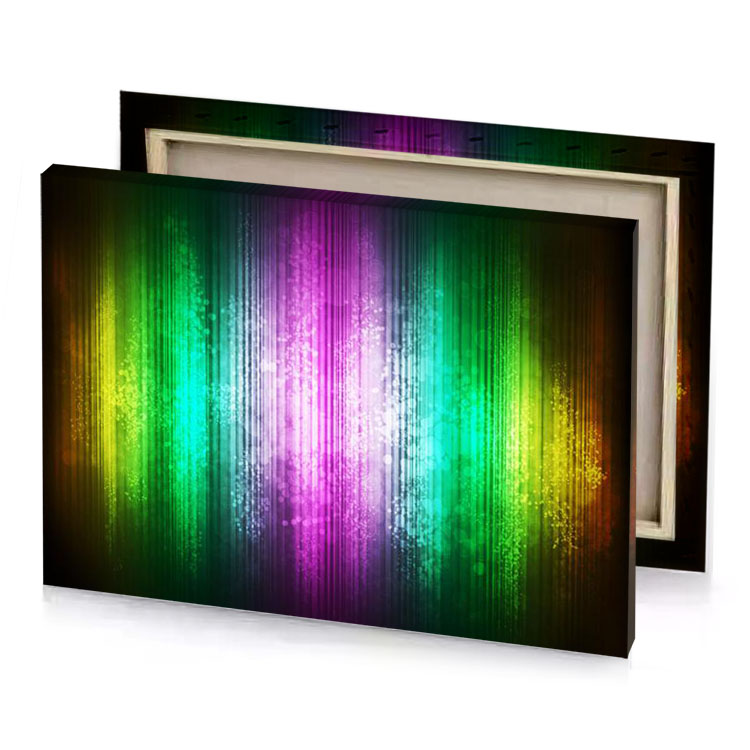 abstract background with colorful lines and spots orchid canvas