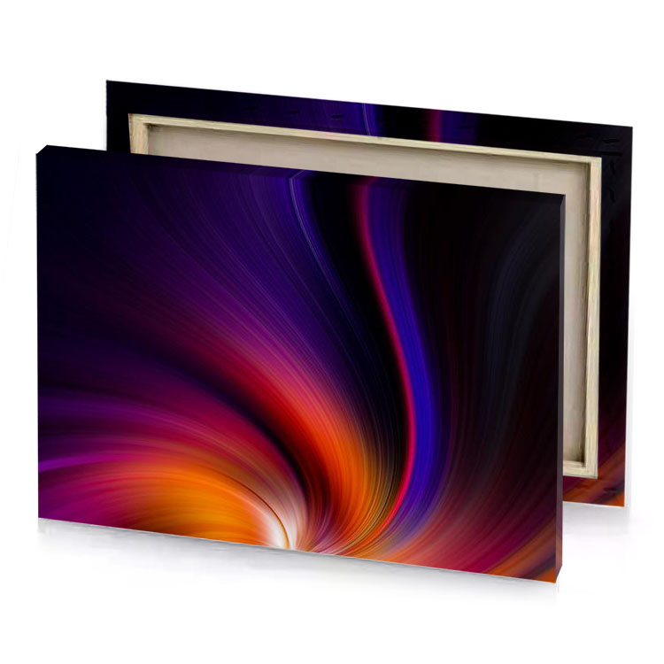 abstract background with colorful lines and swirls midnight blue canvas