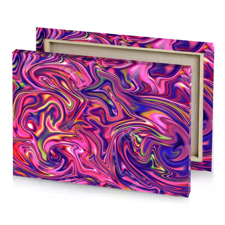 abstract background with colorful swirls and lines deep cerise canvas