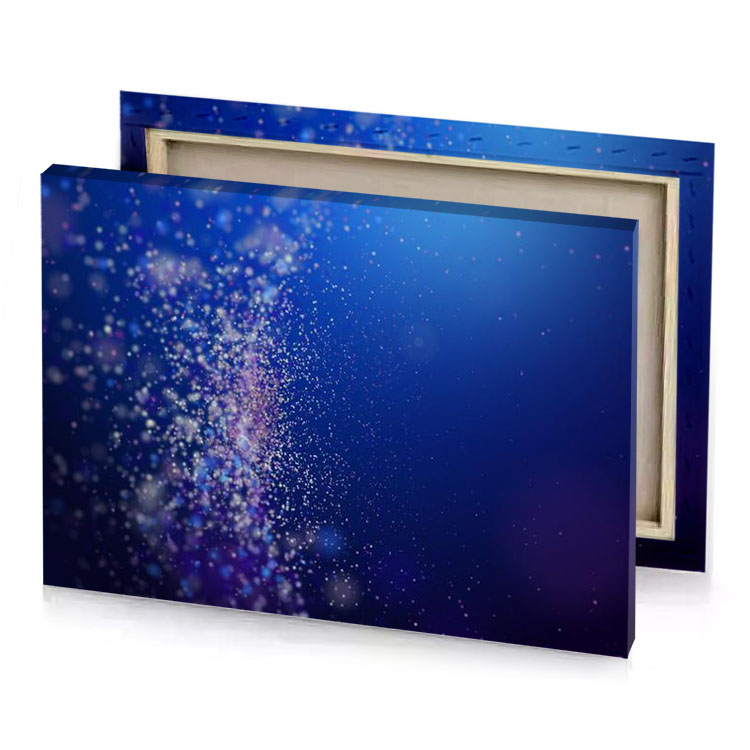 abstract background with glitter and stars lapis lazuli canvas