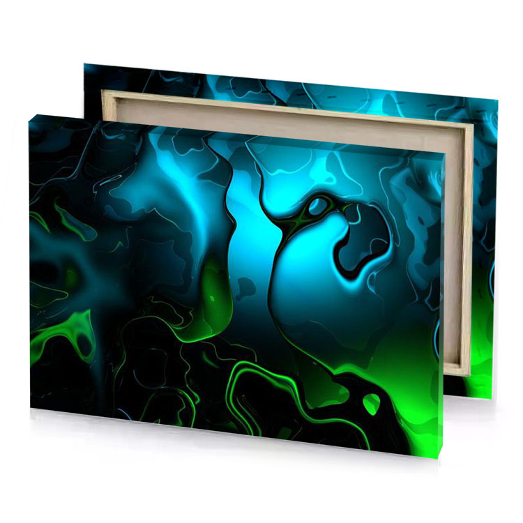 abstract background with green and black colors aqua canvas