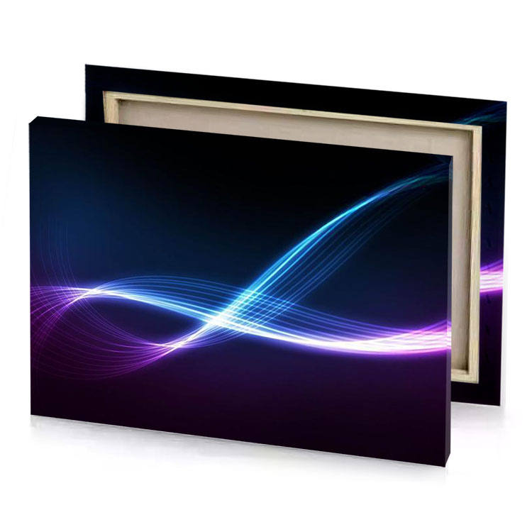 abstract background with lines and waves lapis lazuli canvas