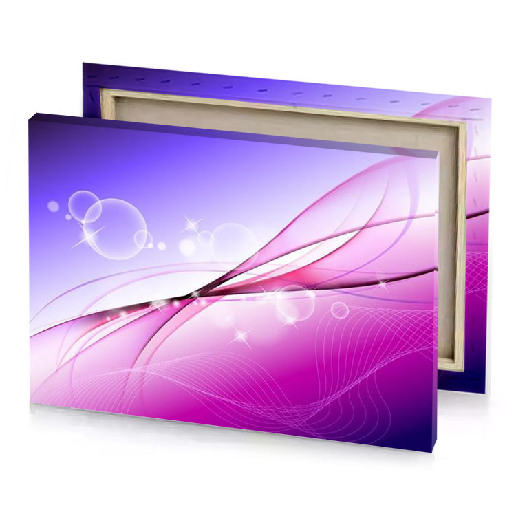 abstract background with pink and purple waves violet red canvas
