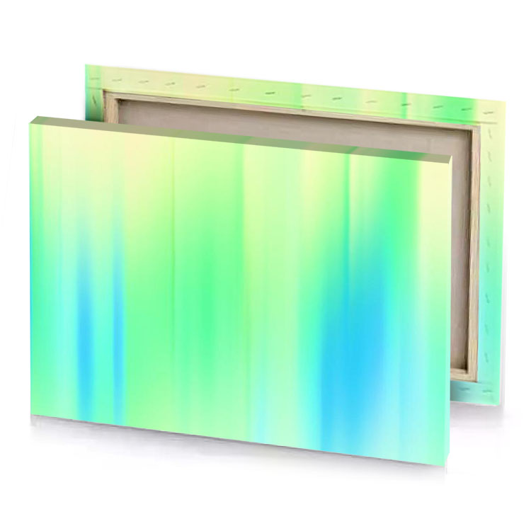 abstract blur background with blue and green colors mint canvas