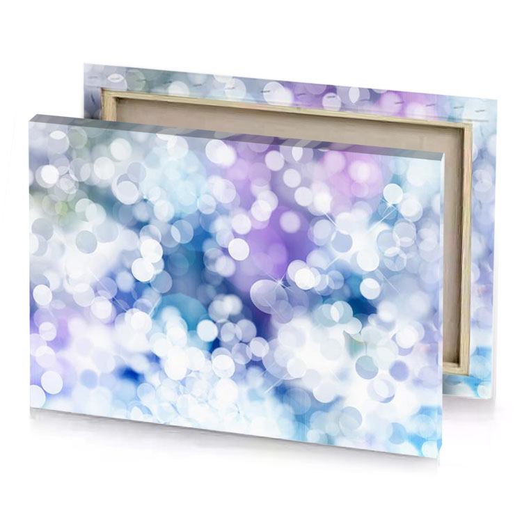 abstract bo steel blue canvas