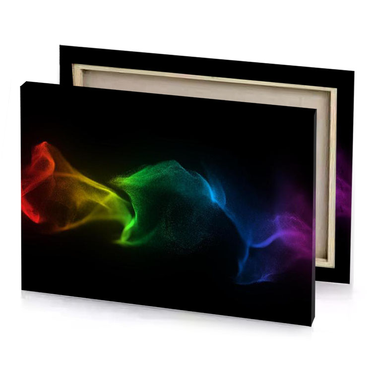 abstract color smoke background dark green canvas