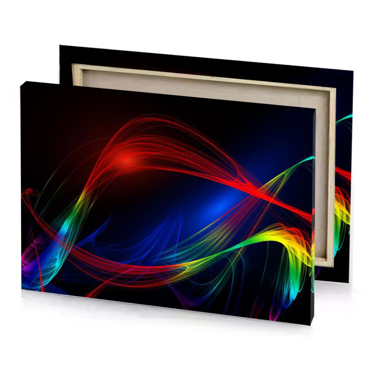 abstract colorful lines background midnight blue canvas