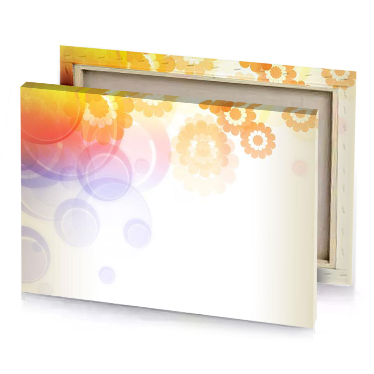 abstract floral background vector snow canvas