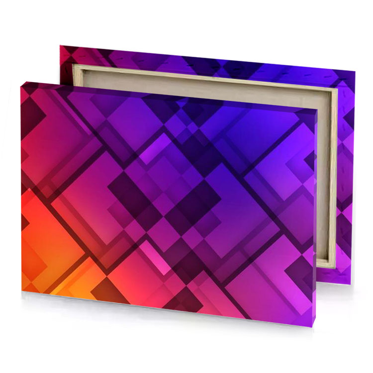 abstract geometric colorful background indigo canvas