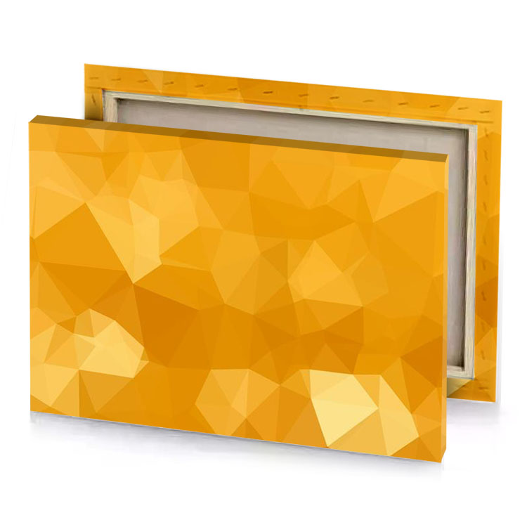 abstract poly polygonic background tangerine canvas