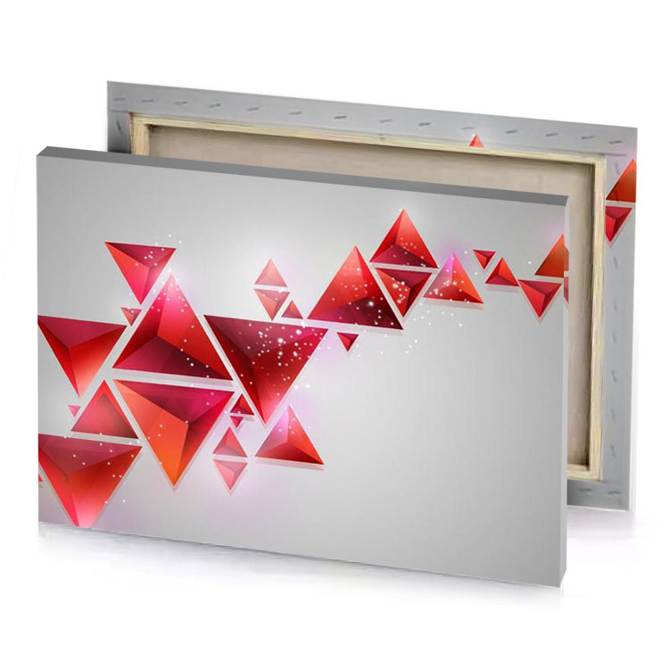 abstract red triangles background firebrick canvas