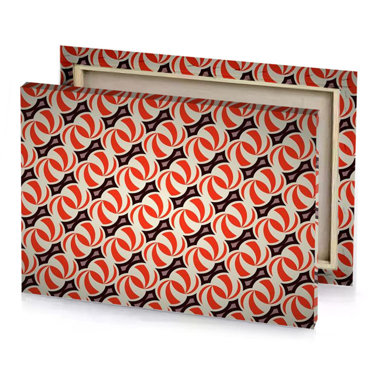 abstract retro background with circles vector lust canvas