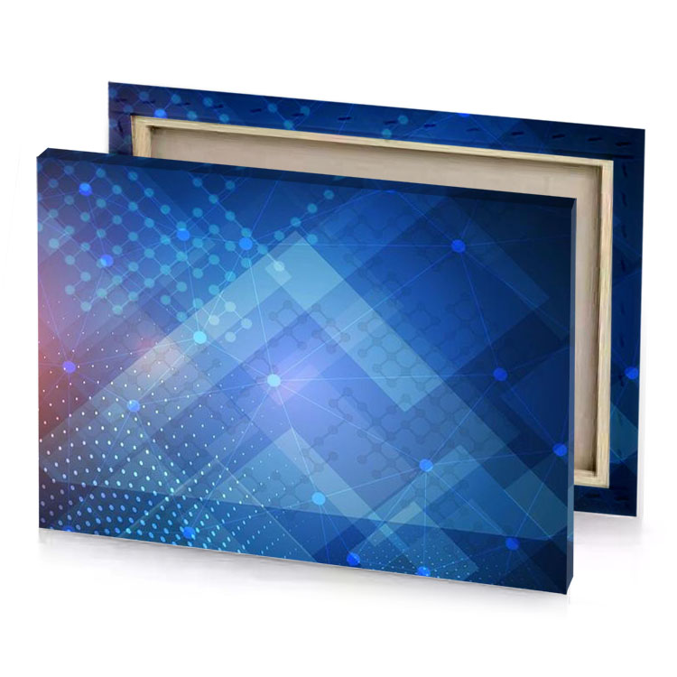 abstract technology background with dots and lines iceberg canvas