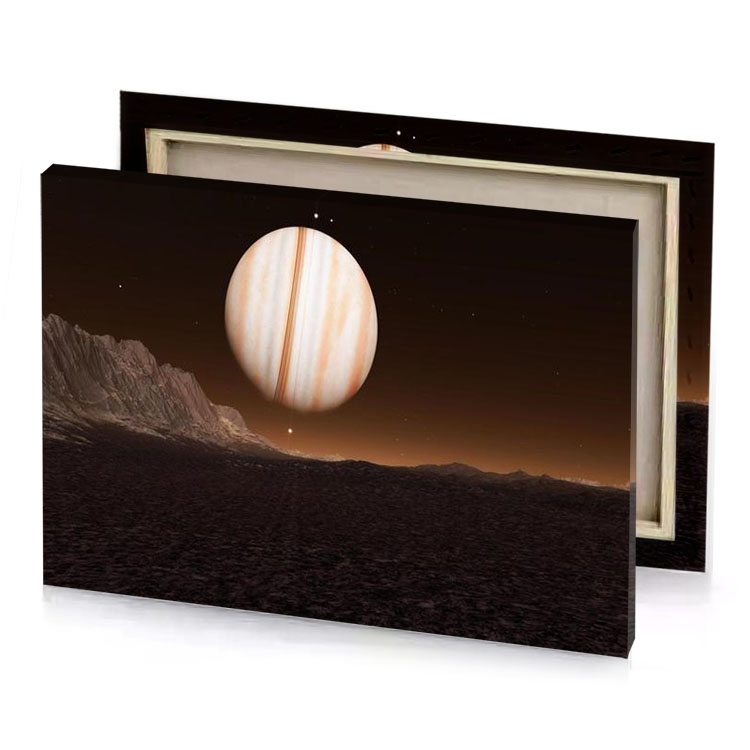 an artist s impression of the planet ur which is bistre canvas