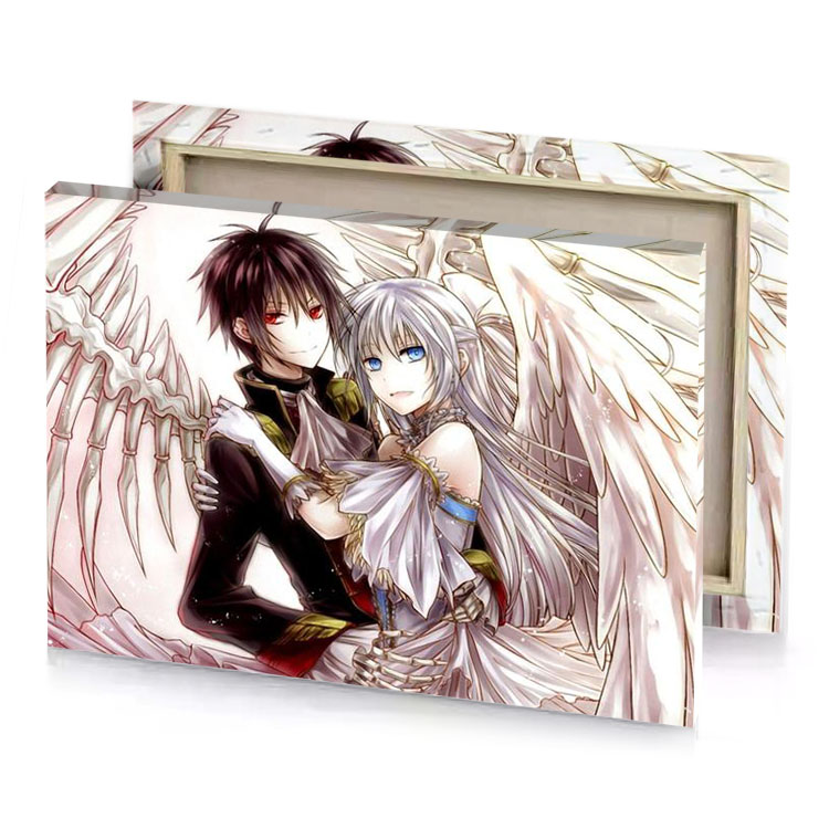 angel wallpapers smoky black canvas