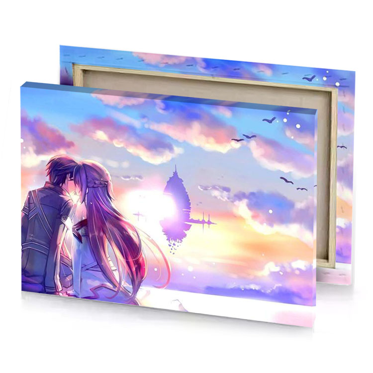 anime girl wallpapers hd dark slate blue canvas