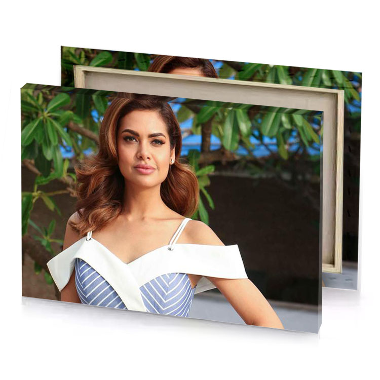 anusha mukherjee in a blue and white dress zinnwaldite brown canvas