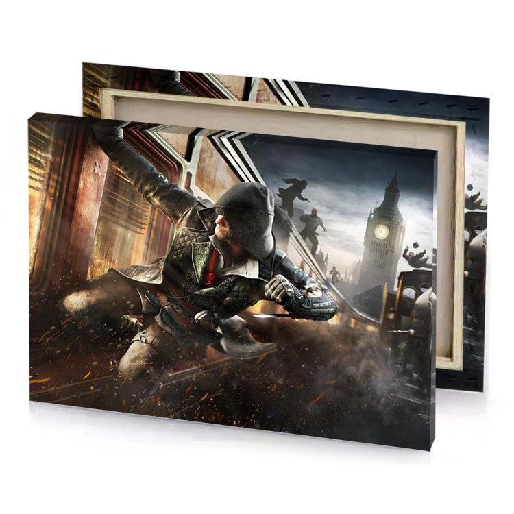 assassin camouflage green canvas