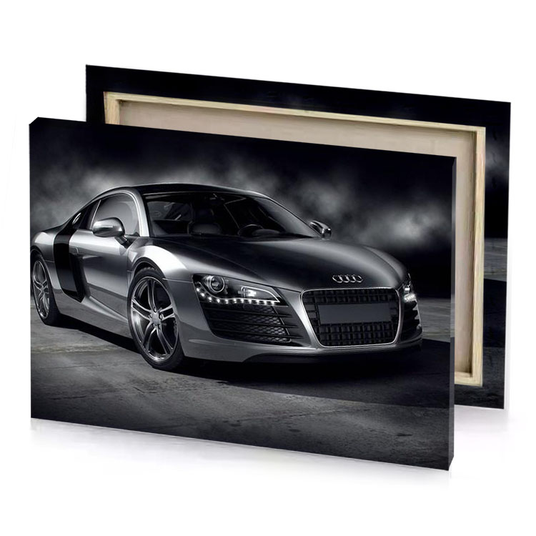 audi r8 concept car gray canvas