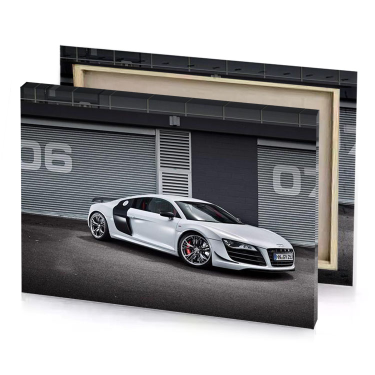 audi r8 coupe silver canvas