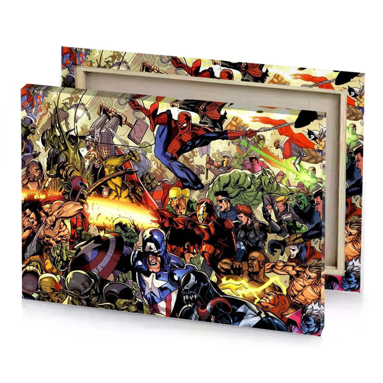 avengers vs the avengerss smoky black canvas