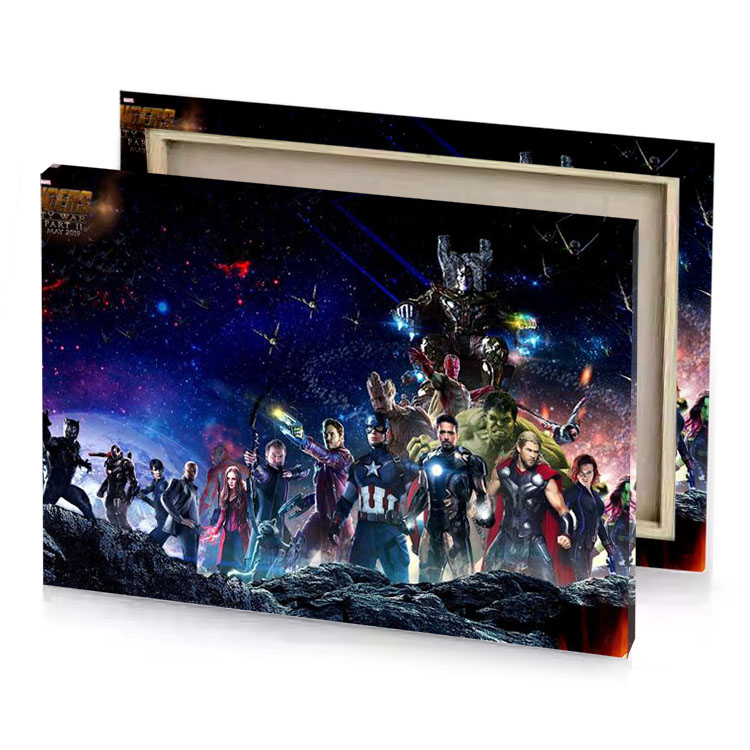 avengers wallpaper prussian blue canvas