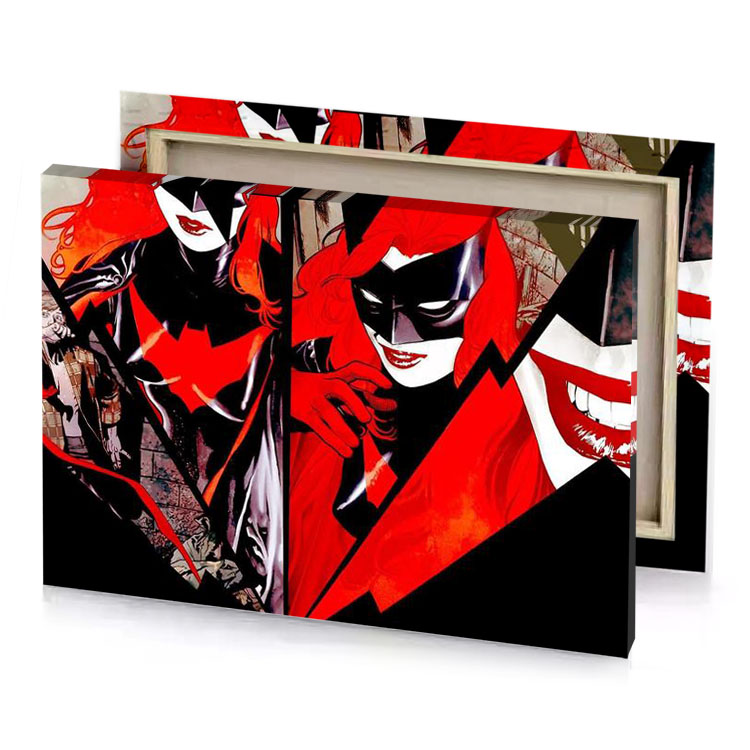 batman and harley wallpapers red canvas