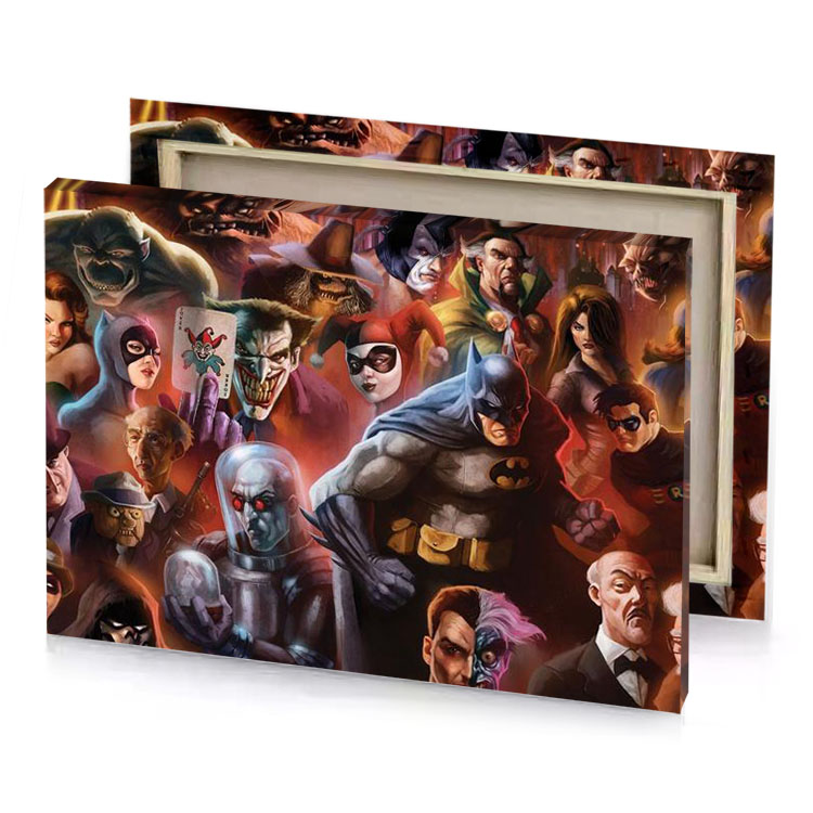 batman and the jokers bistre canvas