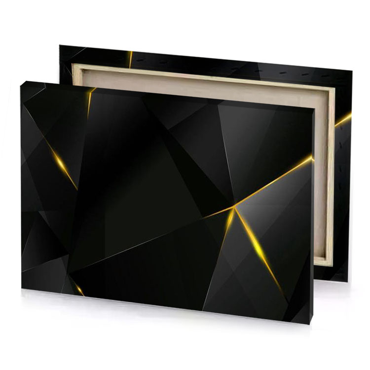 black and gold abstract background smoky canvas