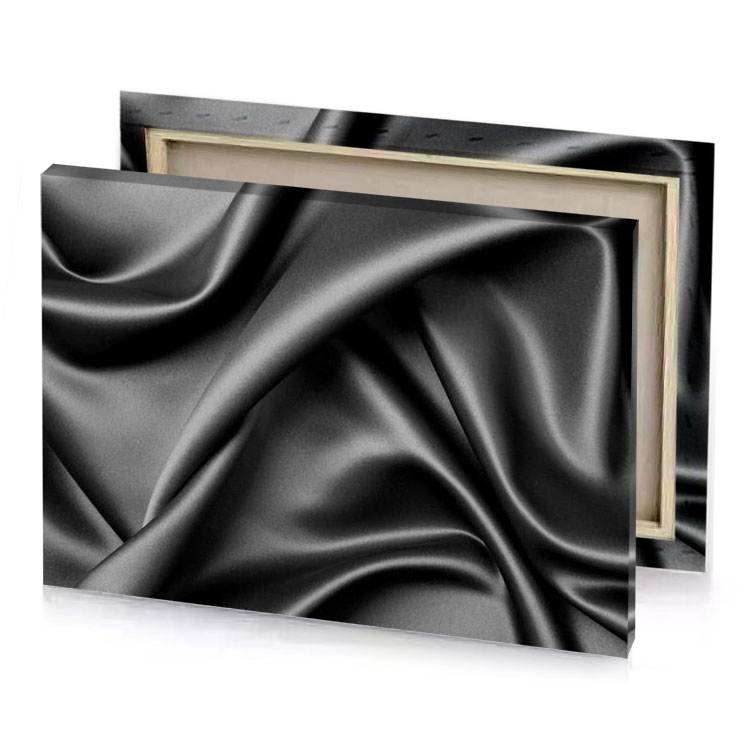 black silk fabric manatee canvas