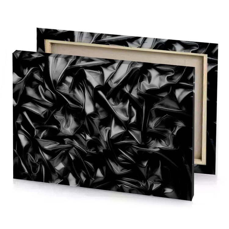 black silk fabric texture background canvas