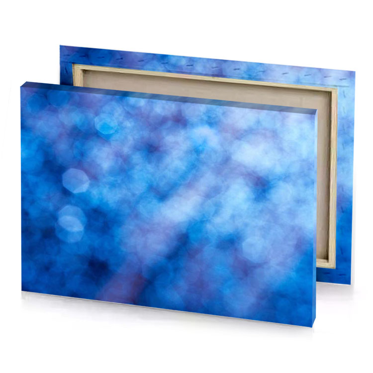 blue abstract background with bo lights jeans canvas