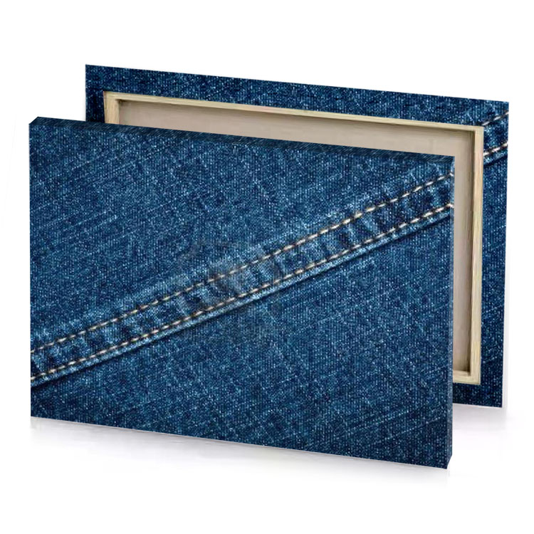 blue jeans texture background dark cornflower canvas