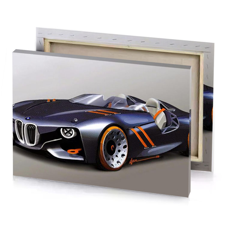 bmw concept car smoky black canvas