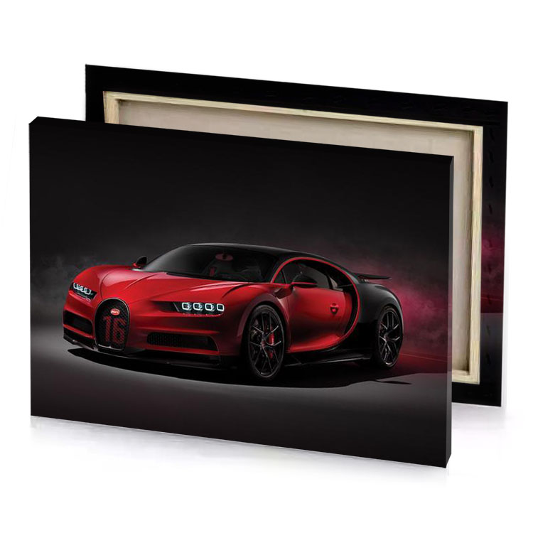 bugatti bugatt firebrick canvas