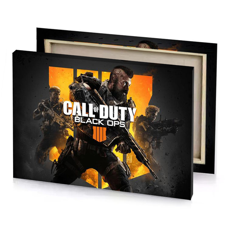 call of the dead yellow orange canvas