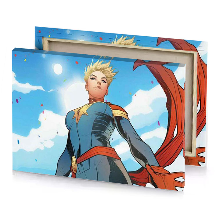 captain marvel 2 is coming sky blue canvas