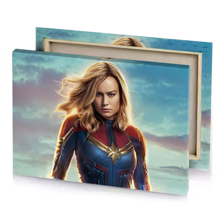 captain marvel 2 silver canvas