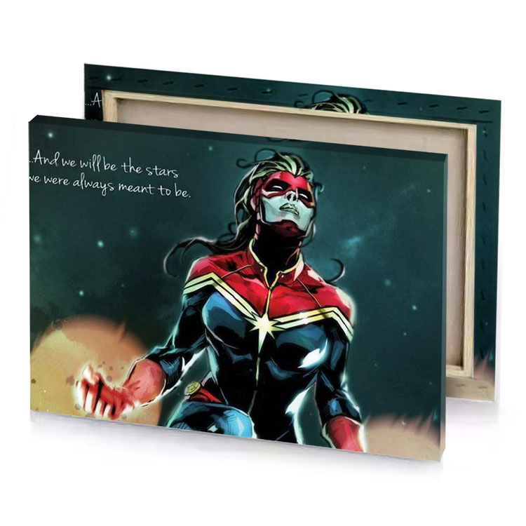 captain marvel wallpapers by the comics brown canvas
